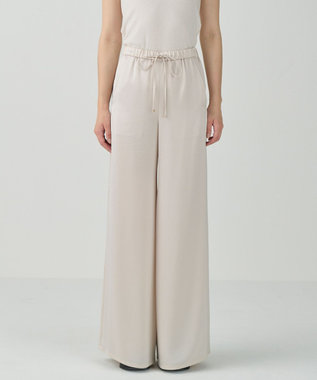 GRACE CONTINENTAL サテンラインイージーパンツ ベージュ