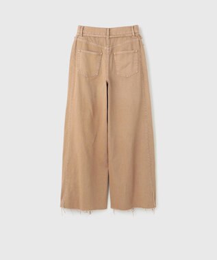 GRACE CONTINENTAL フリンジバギーパンツ ベージュ