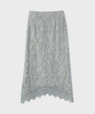 GRACE CONTINENTAL フロッキーレーススカート ライトグリーン