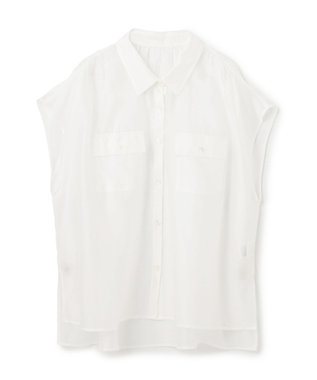 GRACE CONTINENTAL ギャザーシャツ ホワイト