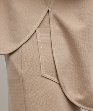 GRACE CONTINENTAL ジャージビッグシャツ ベージュ