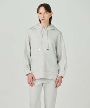 GRACE CONTINENTAL ラメ起毛裏毛フーディ ホワイト