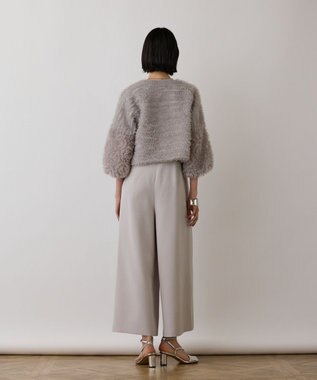 GRACE CONTINENTAL フラワーチュール刺繍ブルゾン グレー