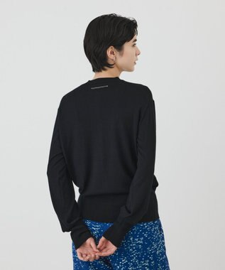 GRACE CONTINENTAL ウールシルクニットカーディガン ブラック