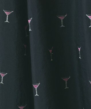 GRACE CONTINENTAL カクテルモチーフスカート ブラック