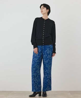 GRACE CONTINENTAL ウールシルクニットカーディガン ブラック