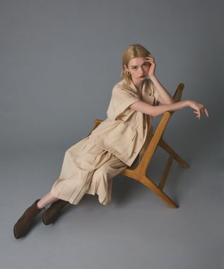 GRACE CONTINENTAL プリーツキュロットパンツ ベージュ