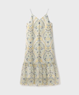 GRACE CONTINENTAL オーナメントembワンピース イエロー