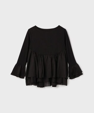 GRACE CONTINENTAL フレアカットトップ ブラック