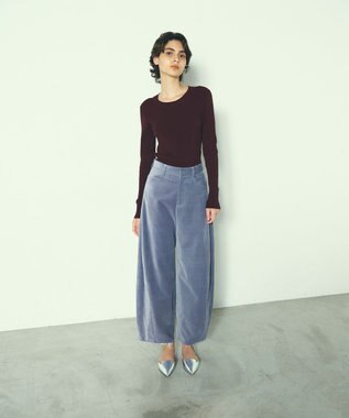 ニット セーター リブクルーニットトップ レディース リブクルーニットトップ / GRACE CONTINENTAL | GRACE