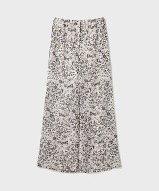 GRACE CONTINENTAL モノトーンフラワープリントパンツ キナリ