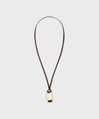 GRACE CONTINENTAL レザーリングネックレス