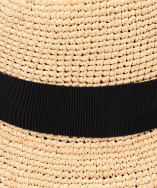 GRACE CONTINENTAL MAISON N.H Parisラフィアリボンハット キナリ