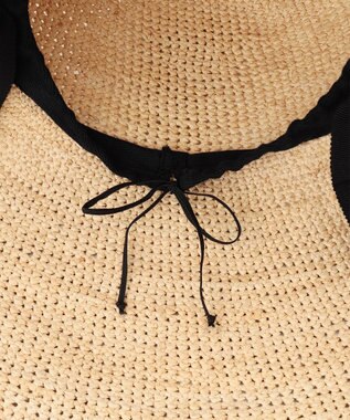 GRACE CONTINENTAL MAISON N.H Parisラフィアリボンハット キナリ