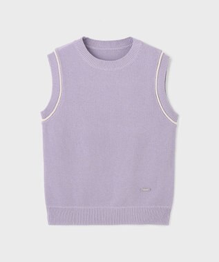 GRACE CONTINENTAL カノコニットトップ ラベンダー
