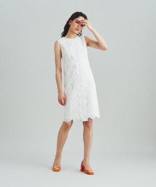 GRACE CONTINENTAL レースタイトドレス キナリ