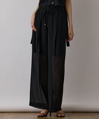 GRACE CONTINENTAL ソフトファイユパンツ ブラック