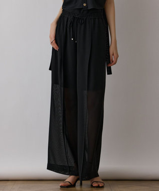 GRACE CONTINENTAL ソフトファイユパンツ ブラック