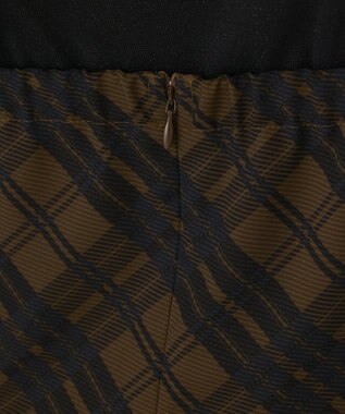 GRACE CONTINENTAL チェックプリントキャミワンピース キャメル
