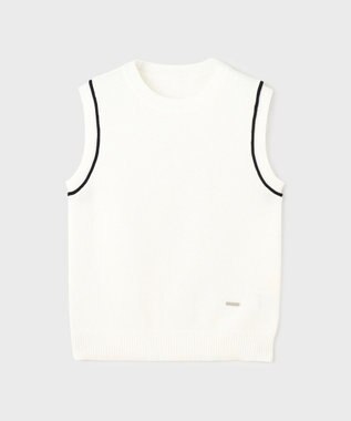 GRACE CONTINENTAL カノコニットトップ ホワイト