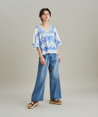 エスニックボーダートップ / GRACE CONTINENTAL | GRACE CONTINENTAL