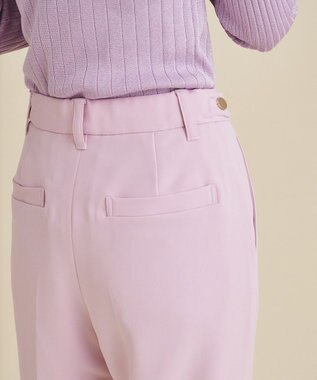 GRACE CONTINENTAL フロントフラップスリムパンツ ピンク