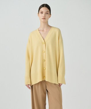 GRACE CONTINENTAL クーマラムニットカーディガン イエロー