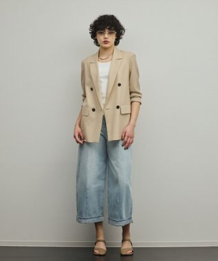 GRACE CONTINENTAL シアーウールジャケット ベージュ