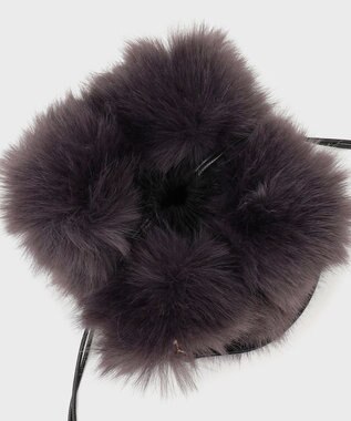 GRACE CONTINENTAL マルチwayファーバッグ チャコール