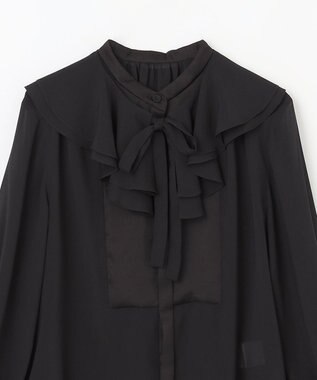 グレースコンチネンタル ラッフルカラーブラウス57 シアーラッフルカラーブラウス / GRACE CONTINENTAL | GRACE