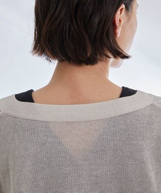 GRACE CONTINENTAL - 【新品・未使用Grace continental】シアールースニットCD ラメシアーショートニットカーディガン / GRACE CONTINENTAL