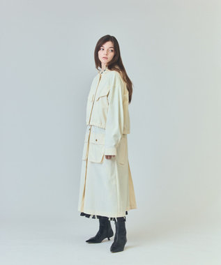 GRACE CONTINENTAL ミリタリー3WAYコート キナリ