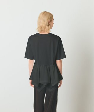 GRACE CONTINENTAL ペプラムカットトップ ブラック