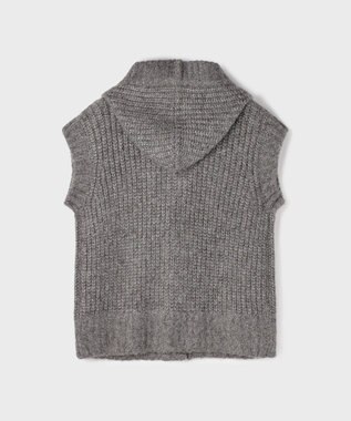 GRACE CONTINENTAL ラメニットベスト チャコール
