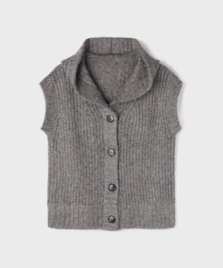 GRACE CONTINENTAL ラメニットベスト チャコール