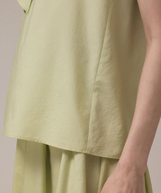 GRACE CONTINENTAL フリルカラートップ ライトグリーン
