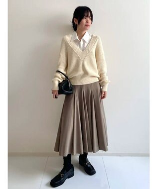 GRACE CONTINENTAL ドラマティックボリュームスカート ベージュ