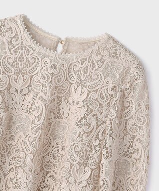 GRACE CONTINENTAL レ－スブラウス ベージュ