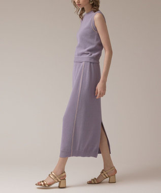 GRACE CONTINENTAL カノコニットスカート ラベンダー