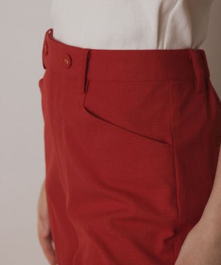 GRACE CONTINENTAL ストレッチフレアパンツ レッド