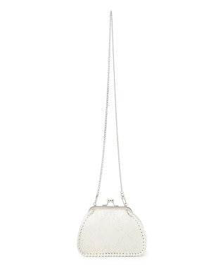 GRACE CONTINENTAL Metal clasp bag ホワイト