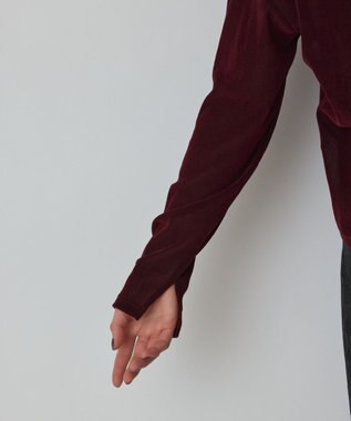 GRACE CONTINENTAL フロッキーオーバーカットトップ ボルドー