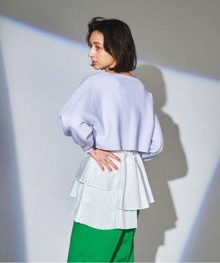【新品】GRACE CONTINENTAL アラン編2wayトップ 金ボタン メッシュルーズニットトップ / GRACE CONTINENTAL