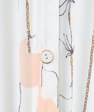 GRACE CONTINENTAL セーラープリントワンピース キナリ