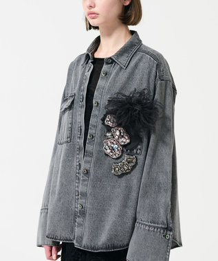 GRACE CONTINENTAL ボリュームカールコサージュ ブラック