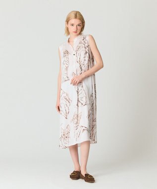 GRACE CONTINENTAL ドローイングキャットワンピース ベージュ