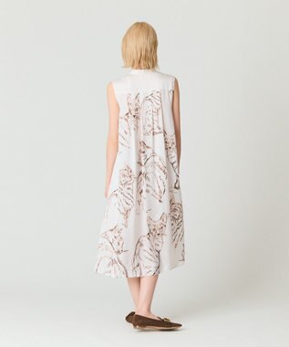 GRACE CONTINENTAL ドローイングキャットワンピース ベージュ