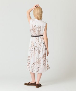 GRACE CONTINENTAL ドローイングキャットワンピース ベージュ