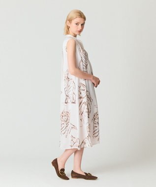 GRACE CONTINENTAL ドローイングキャットワンピース ベージュ