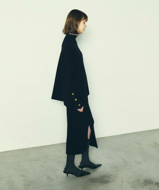 GRACE CONTINENTAL メリノウールニットトップ ブラック